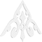 Ekena Millwork Pitch Whitman Architectural Grade PVC Gable Pediment, 48"W x 28"H x 1"P (14/12) GPP048X028X100WHI - alternate 1